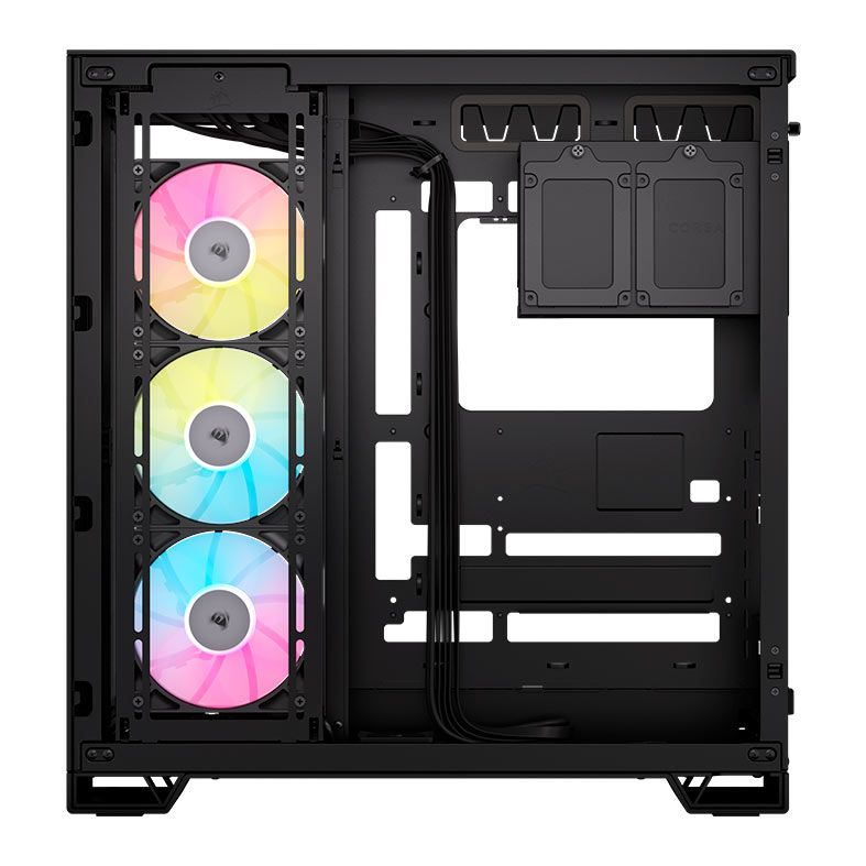 Gabinete Gamer Corsair 6500X RGB, Mid-Tower, Lateral de Vidro, Com 3 Fans, Preto, CC-9011269-WW