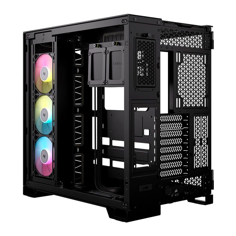 Gabinete Gamer Corsair 6500X RGB, Mid-Tower, Lateral de Vidro, Com 3 Fans, Preto, CC-9011269-WW