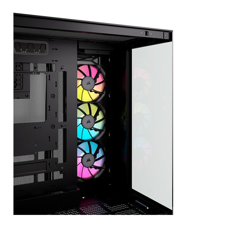 Gabinete Gamer Corsair 6500X RGB, Mid-Tower, Lateral de Vidro, Com 3 Fans, Preto, CC-9011269-WW