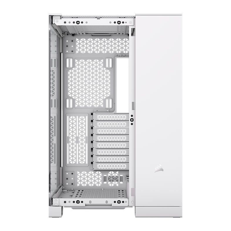 Gabinete Gamer Corsair 6500X RGB, Mid-Tower, Lateral de Vidro, Com 3 Fans, Branco, CC-9011270-WW