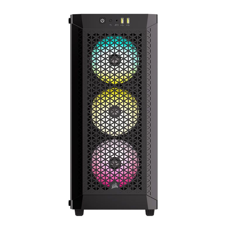 Gabinete Gamer Corsair 480T Airflow, RGB, Mid-Tower, Lateral de Vidro, Preto, CC-9011272-WW