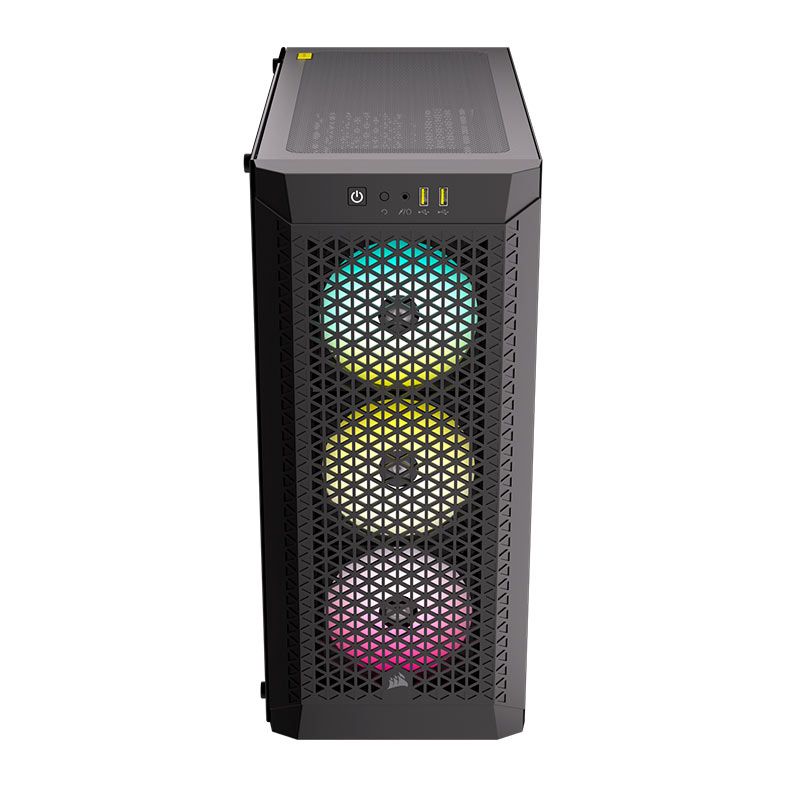 Gabinete Gamer Corsair 480T Airflow, RGB, Mid-Tower, Lateral de Vidro, Preto, CC-9011272-WW
