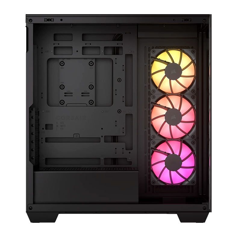 Gabinete Gamer Corsair 3500X, ARGB, Mid-Tower, Lateral de Vidro, Com 3 Fans, Preto, CC-9011278-WW