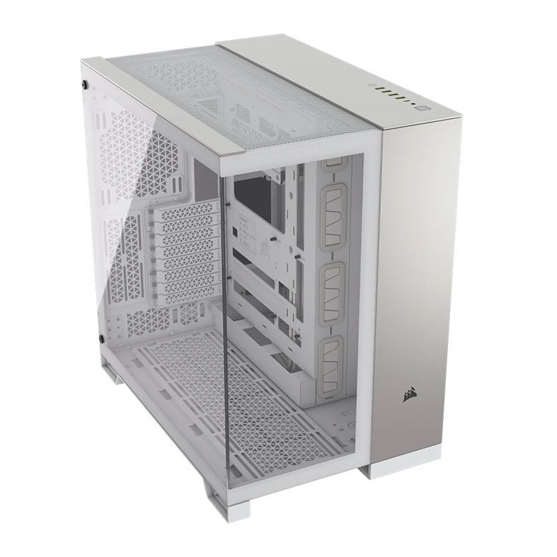 Gabinete Gamer Corsair 6500X, Mid-Tower, Lateral de Vidro, Branco e Cinza, CC-9011285-WW