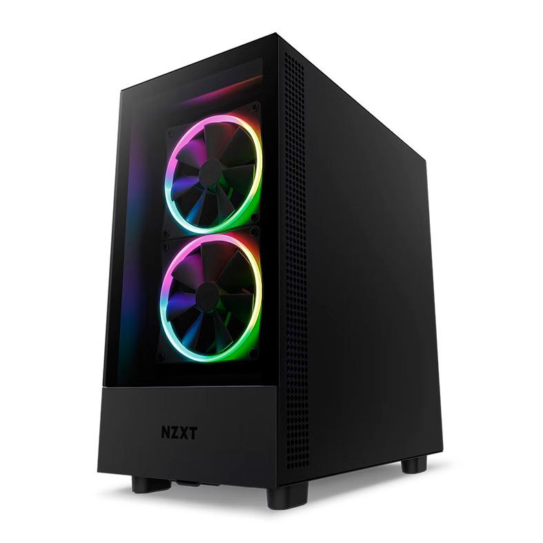Gabinete Gamer NZXT H5 Elite, RGB, Mid-Tower, Lateral de Vidro, Com 3 Ventoinhas, Preto, CC-H51EB-01
