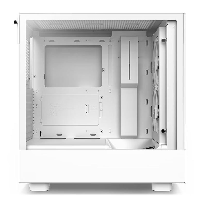 Gabinete Gamer NZXT H5 Elite, RGB, Mid-Tower, Lateral de Vidro, Com 3 Fans, Branco, CC-H51EW-01