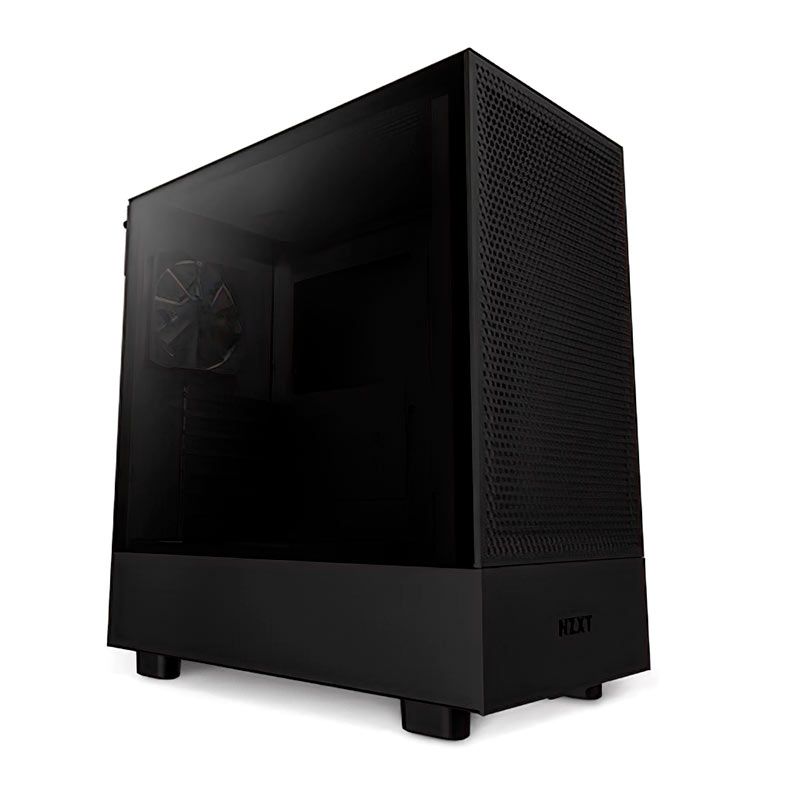 Gabinete Gamer NZXT H5 Flow, Mid-Tower, Lateral de Vidro, Com 2 Ventoinhas, Preto, CC-H51FB-01