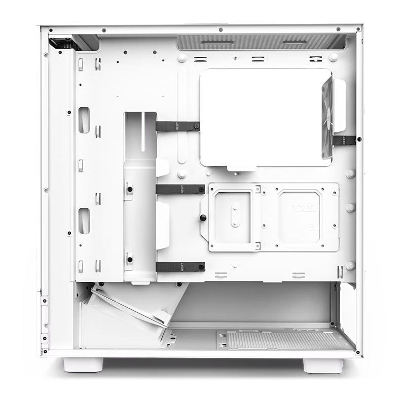 Gabinete Gamer NZXT H5 Flow, Mid-Tower, Lateral de Vidro, Com 2 Ventoinhas, Branco, CC-H51FW-01