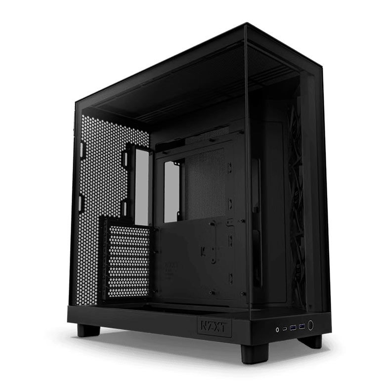 Gabinete Gamer NZXT H6 Flow, Mid-Tower, Lateral De Vidro, Com 3 Fans, Preto, CC-H61FB-01