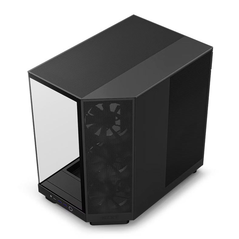 Gabinete Gamer NZXT H6 Flow, RGB, Mid-Tower, Lateral De Vidro, Com 3 Fans, Preto, CC-H61FB-R1