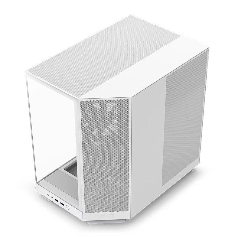 Gabinete Gamer NZXT H6 Flow, Mid-Tower, Lateral De Vidro, Com 3 Fans, Branco, CC-H61FW-01