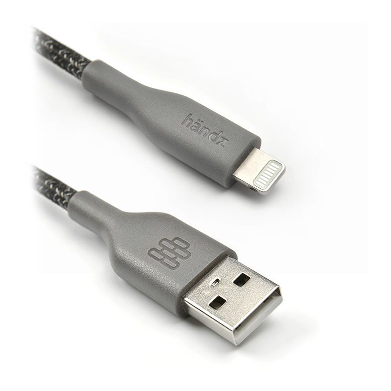 Cabo USB Para Lightning Handz, 1,5m, Algodao, Preto, CC-L
