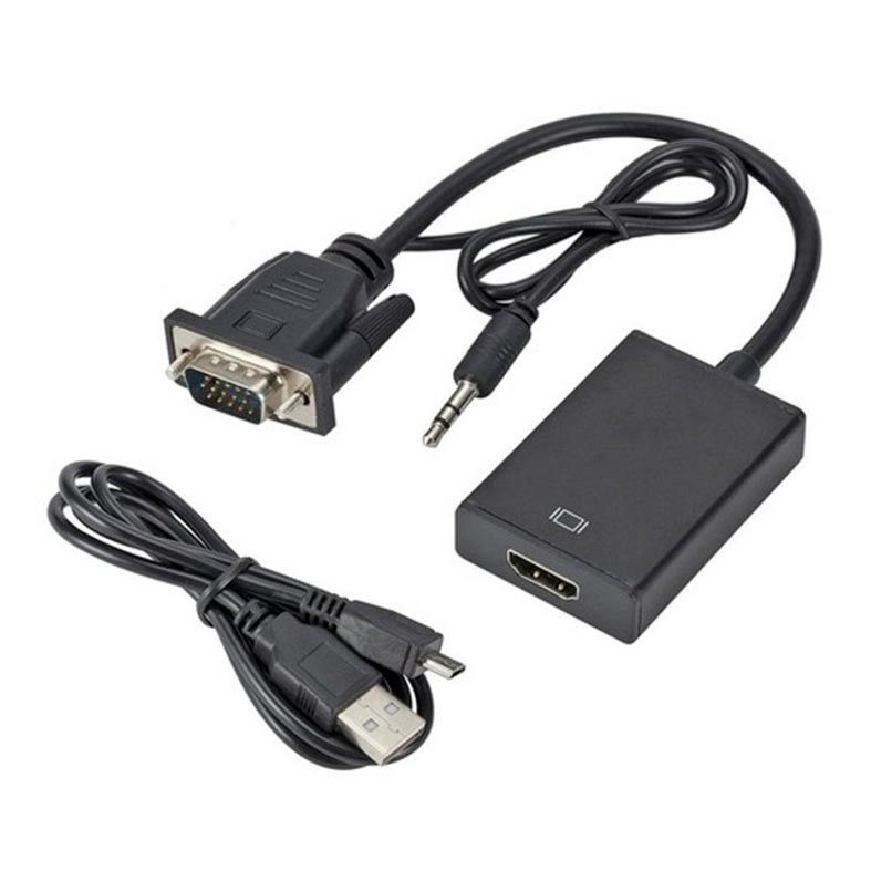 Adaptador Exbom VGA Para HDMI + Audio e Video, CC-VHA30