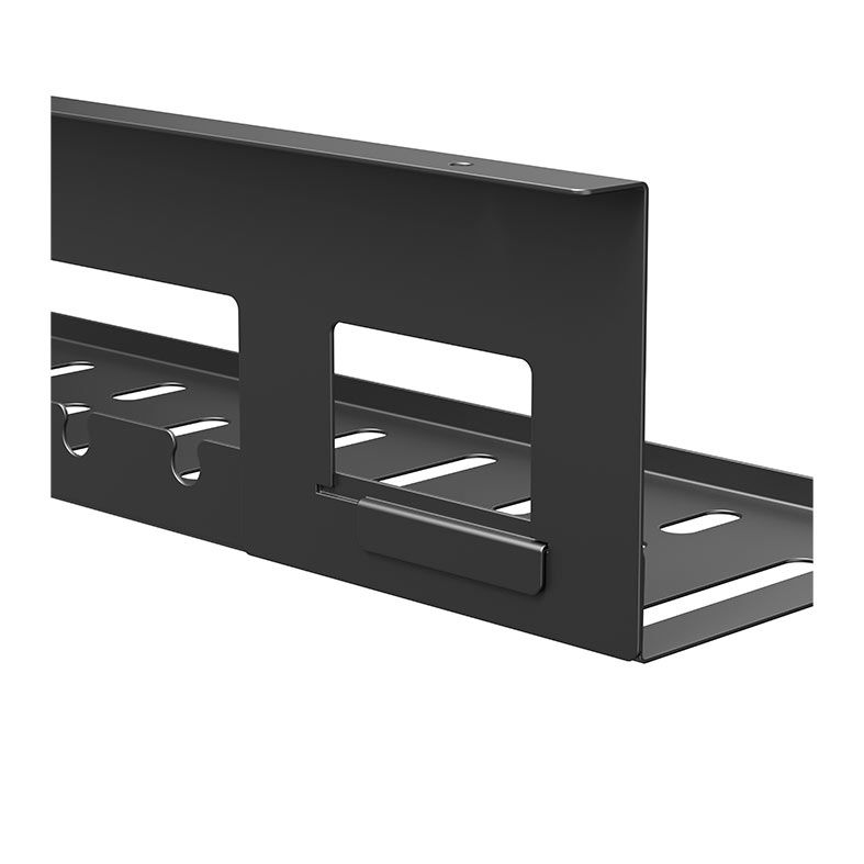 Bandeja Organizadora de Cabos Brateck, Fixacao Sobre a Mesa, Preto, CC11-13-1