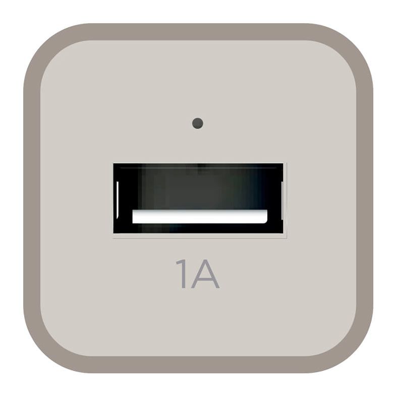 Carregador Veicular ELG CC1S, USB, 1A, Branco, CC1S