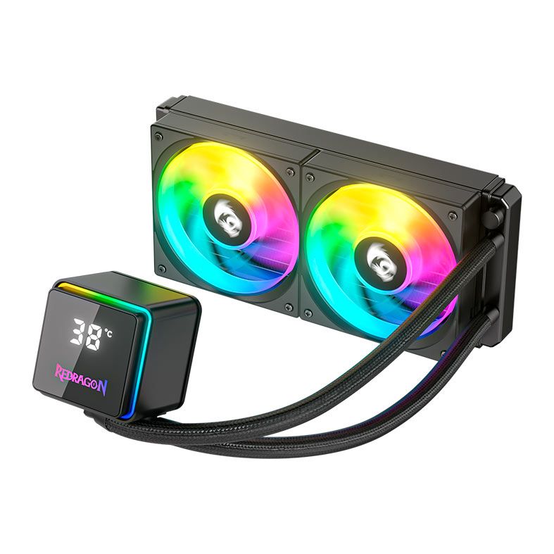 Water Cooler Redragon CCW-1021, ARGB, 240mm, Preto, CCW-1021