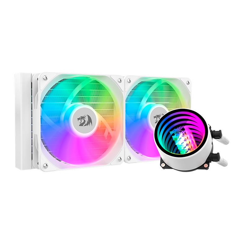 Water Cooler Redragon CCW-3011W, ARGB, 240mm, Branco,  CCW-3011W