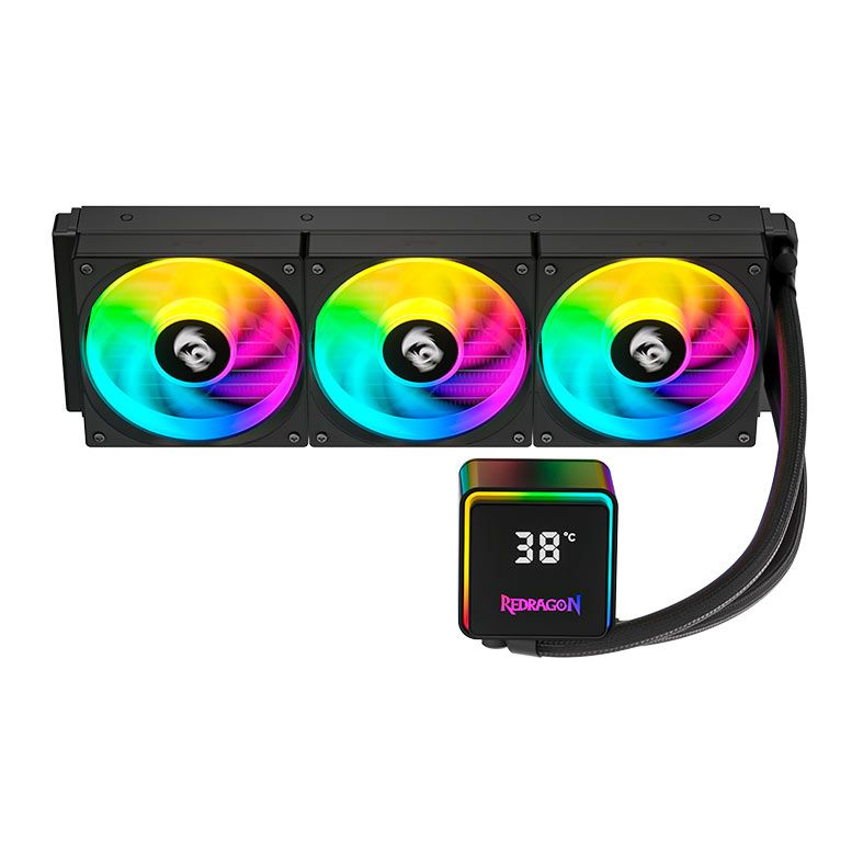 Water Cooler Redragon CCW-3017, ARGB, 360mm, Preto, CCW-3017