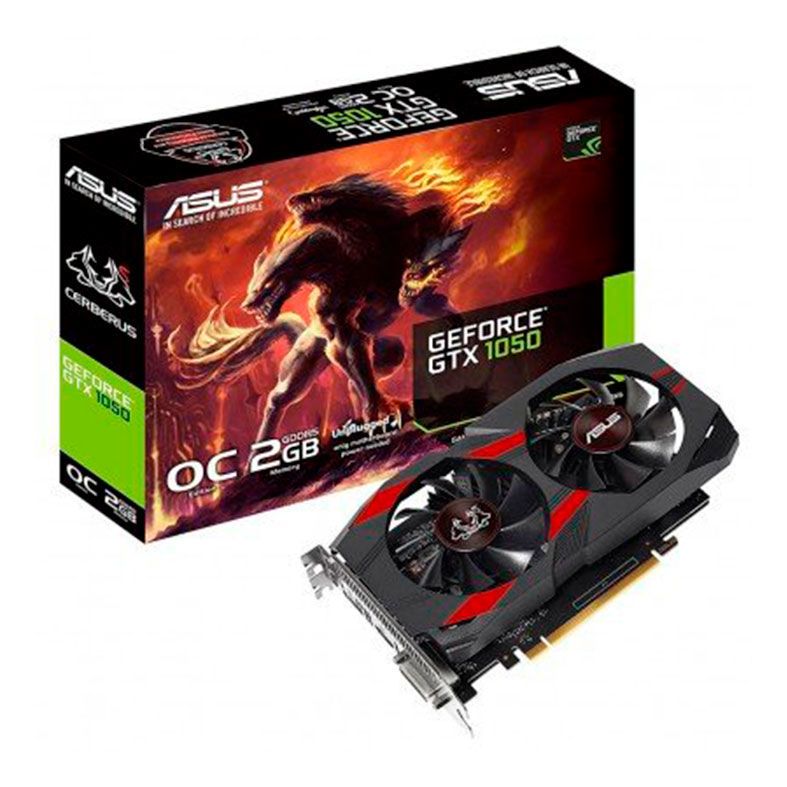 Placa de Video Asus GeForce GTX 1050 OC 2GB, CERBERUS-GTX1050-O2G | Pichau
