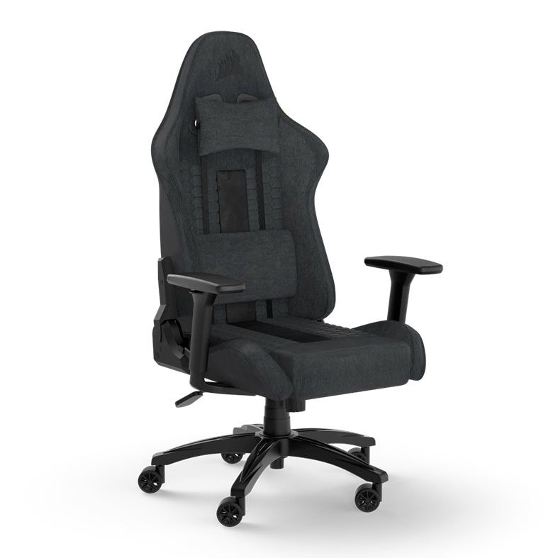 Cadeira Gamer Corsair TC100 Relaxed Fabric, Preto e Cinza, CF-9010052-WW