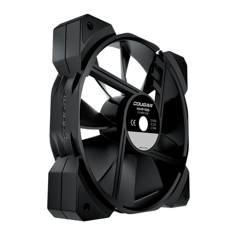Kit Ventoinhas Cougar MHP 120, 3x120mm, Preta, CF-MHP12HB3