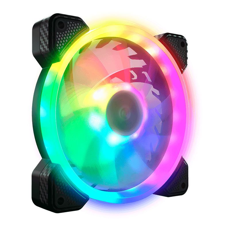 Kit Ventoinhas Cougar Vortex VX120, ARGB, 3x120mm, Preta, CF-VX12HB3-RGB