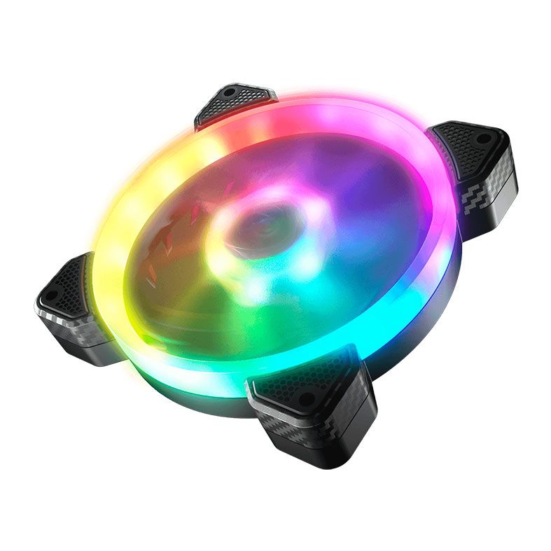 Kit Ventoinhas Cougar Vortex VX120, ARGB, 3x120mm, Preta, CF-VX12HB3-RGB