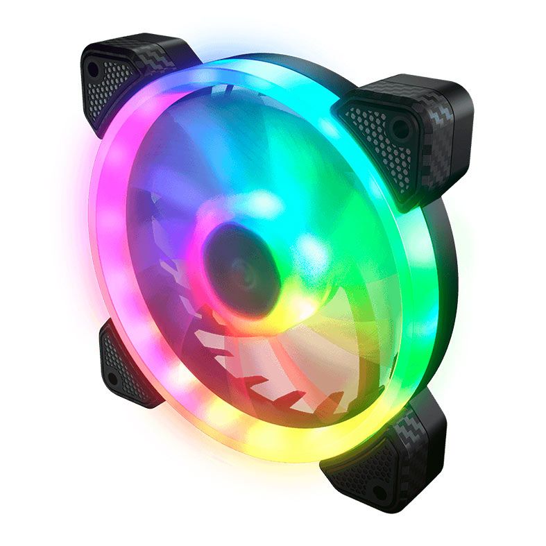 Kit Ventoinhas Cougar Vortex VX120, ARGB, 3x120mm, Preta, CF-VX12HB3-RGB