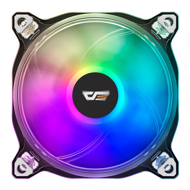 Kit Ventoinhas Aigo DarkFlash CF8 Pro 3in1 ARGB 3x120mm, CF8-Pro-3IN1-ARGB