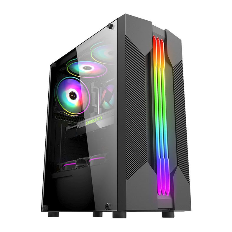 Gabinete Gamer K-Mex Bifrost 6 CG-01A9, Mini-Tower, Lateral de Vidro, Preto, CG01A9RH0010B0X