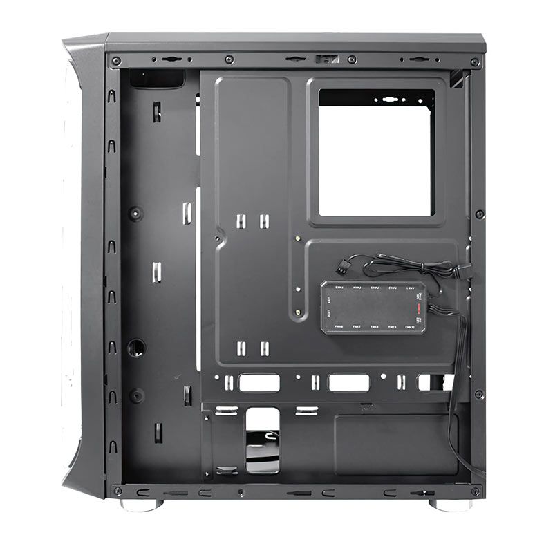 Gabinete Gamer K-MEX CG-xxFF, RGB, Mid-Tower, Lateral de Vidro, Com 3 Fans, Preto, CG01FFRH0010B0X