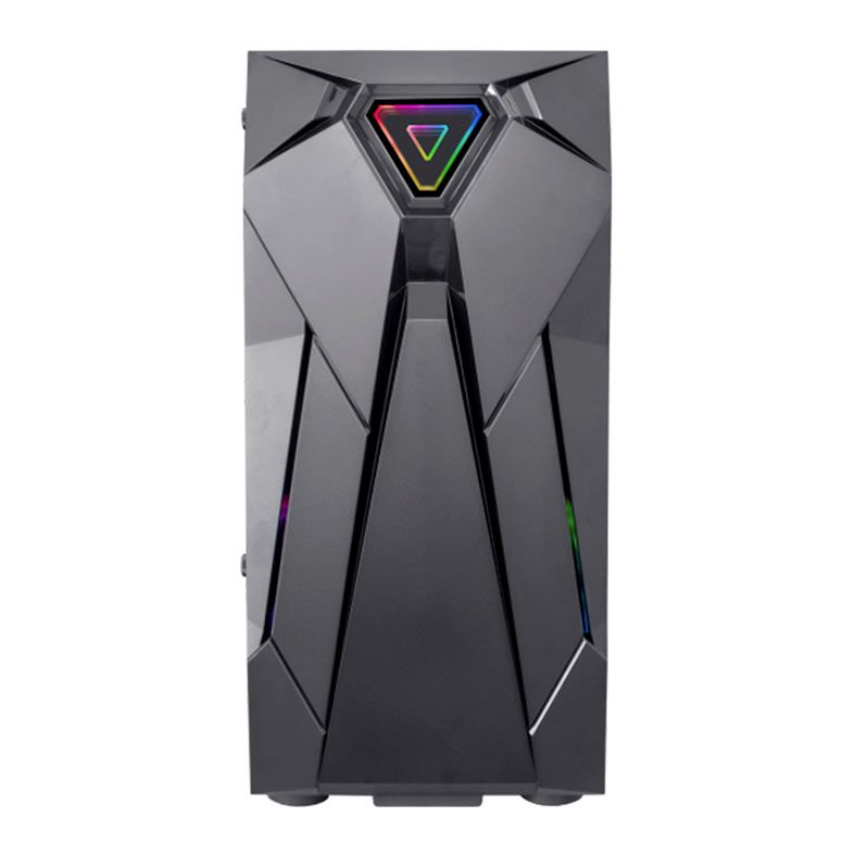 Gabinete Gamer K-MEX CG-xxKF, RGB, Mid-Tower, Lateral de Vidro, Preto, CG01KFRH0010B0X