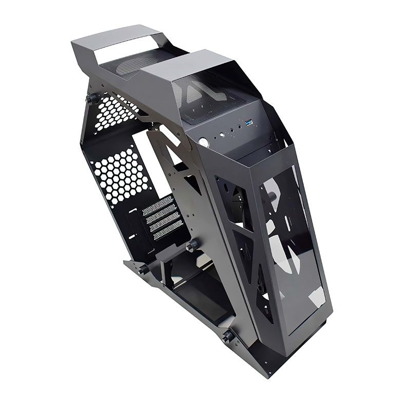 Gabinete Gamer K-MEX CG-01PQ, Lateral de Vidro, Preto, CG01PQRH001CB0X