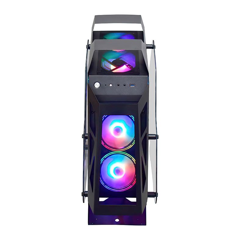 Gabinete Gamer K-MEX CG-01PQ, Lateral de Vidro, Preto, CG01PQRH001CB0X