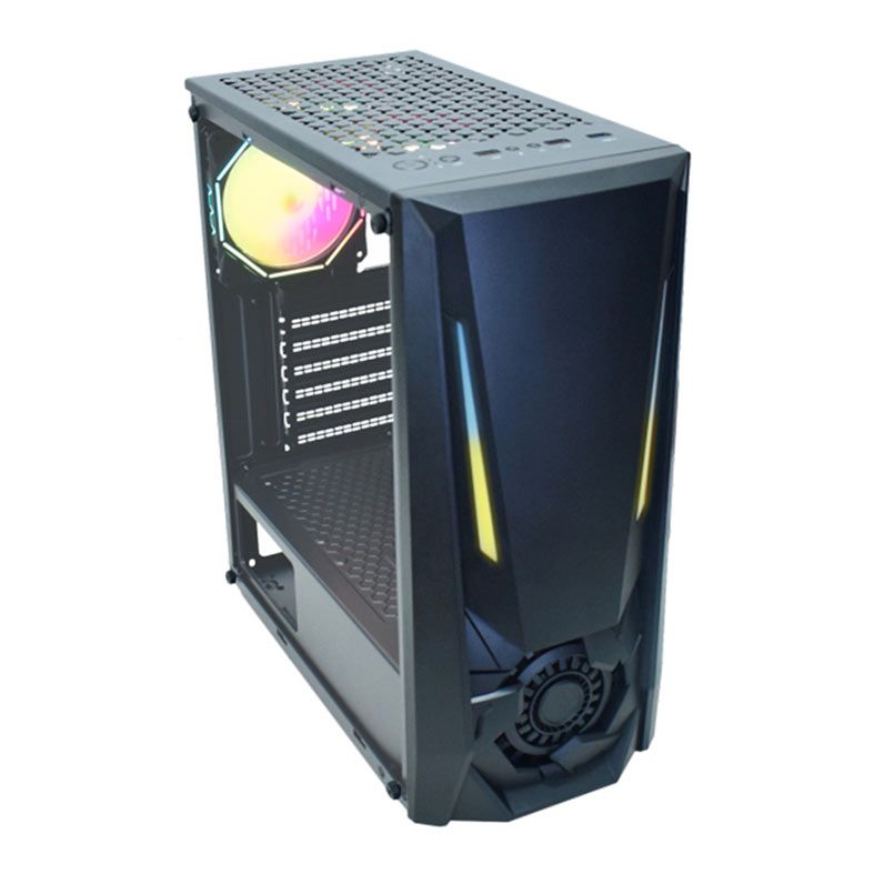 Gabinete Gamer K-MEX CG-xxTJ, RGB, Mid-Tower, Lateral de Vidro, Preto, CG01TJRH001CB0X