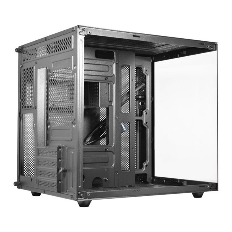Gabinete Gamer K-Mex Aquario CG-02SB, Mini-Tower, Lateral de Vidro, Preto, CG02SBRH002CB0X