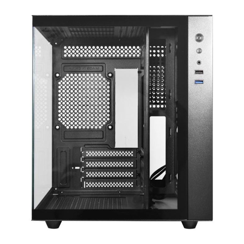 Gabinete Gamer K-Mex Aquario CG-02SB, Mini-Tower, Lateral de Vidro, Preto, CG02SBRH002CB0X