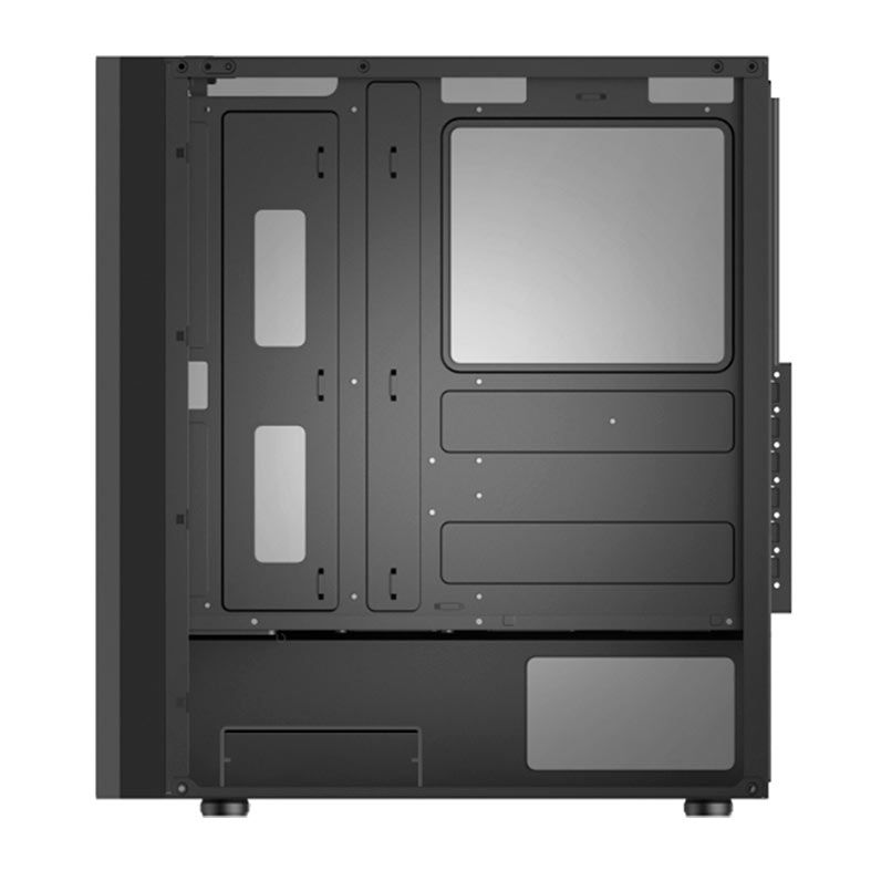 Gabinete Gamer K-MEX CG-xxTT, Mid-Tower, Lateral de Vidro, Preto, CG02TTRH0010B0X