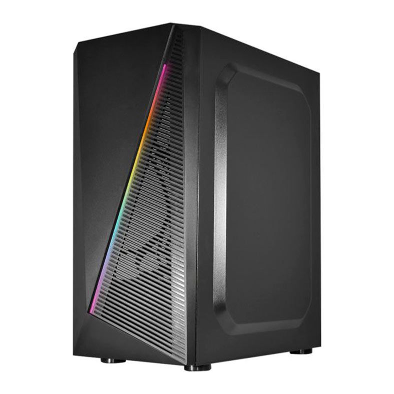 Gabinete Gamer K-Mex CG-02W5 Demon I, Mid-Tower, Lateral de Vidro, Preto, CG02W5RH001CB0X