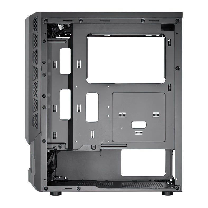 Gabinete Gamer K-MEX CG-xxAA, Mid-Tower, Lateral de Vidro, Com 1 Fan, Preto, CG03AARH001CB0X