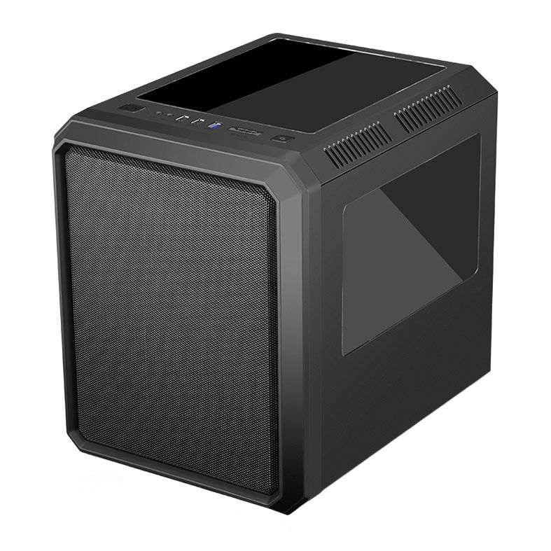 Gabinete Gamer K-MEX CG-xxRC, RGB, Mini-Tower, Lateral de Acrilico, Com 1 Fan, Preto, CG03RCRH003CB0X