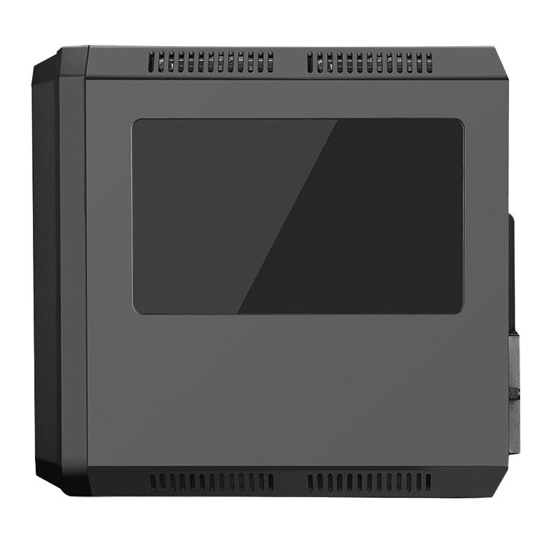 Gabinete Gamer K-MEX CG-xxRC, RGB, Mini-Tower, Lateral de Acrilico, Com 1 Fan, Preto, CG03RCRH003CB0X