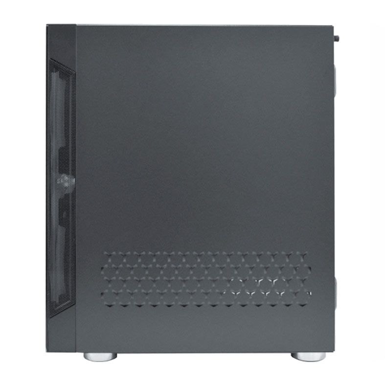 Gabinete Gamer K-MEX CG-04A1 Anjo de Combate, Mid-Tower, Lateral de Vidro, Com 2 Fans, Preto, CG04A1RH004CB0X