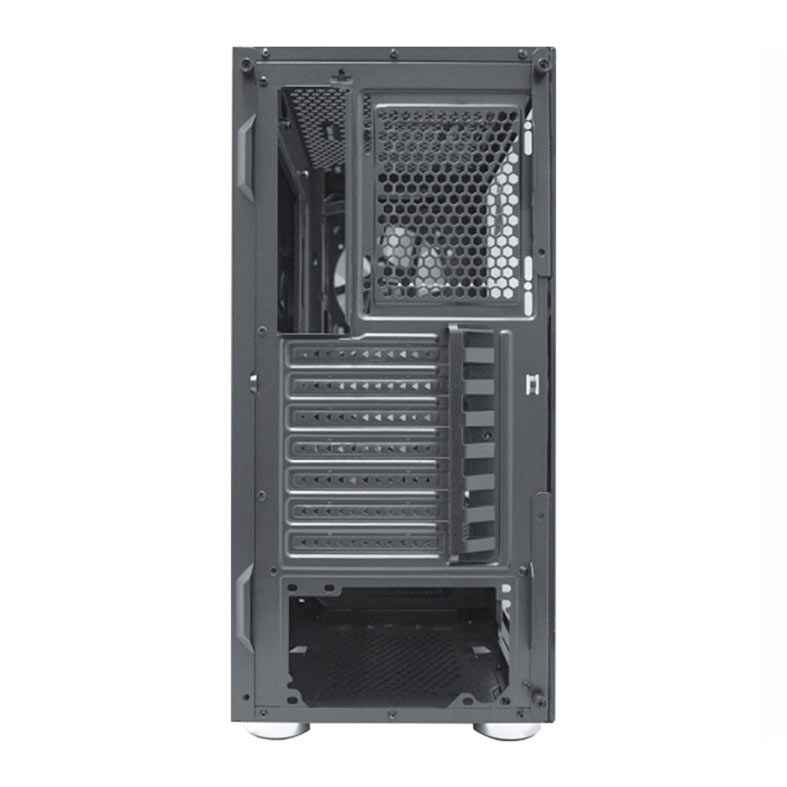Gabinete Gamer K-MEX CG-04A1 Anjo de Combate, Mid-Tower, Lateral de Vidro, Com 2 Fans, Preto, CG04A1RH004CB0X