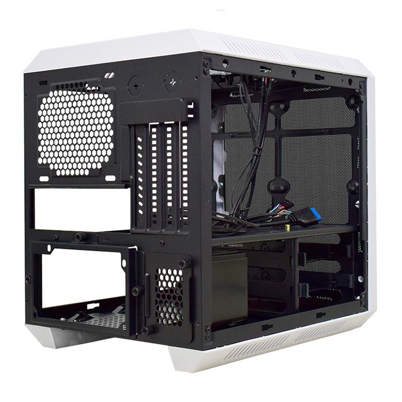 Gabinete Gamer K-MEX CG-xxRC, Mini-Tower, Lateral de Acrilico, Com 1 Fan, Branco, CG04RCRH004CB0X