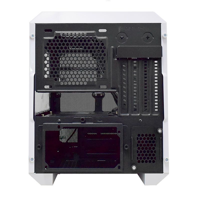 Gabinete Gamer K-MEX CG-xxRC, Mini-Tower, Lateral de Acrilico, Com 1 Fan, Branco, CG04RCRH004CB0X