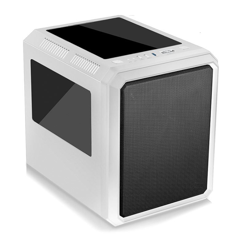 Gabinete Gamer K-MEX CG-xxRC, Mini-Tower, Lateral de Acrilico, Com 1 Fan, Branco, CG04RCRH004CB0X