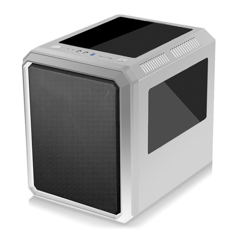 Gabinete Gamer K-MEX CG-xxRC, Mini-Tower, Lateral de Acrilico, Com 1 Fan, Branco, CG04RCRH004CB0X