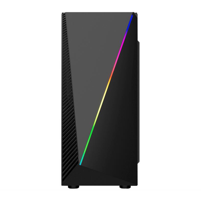 Gabinete Gamer Kmex Gaming Master Yaiba 1 CG-05AA, Rainbow, Mid-Tower, Lateral Vidro, Preto, CG05AARH001CB0X