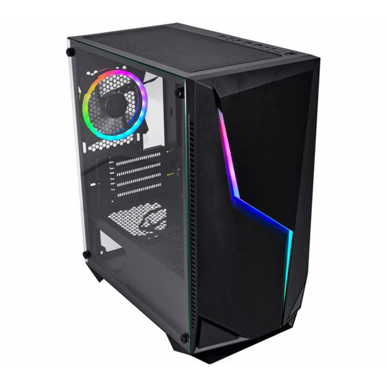 Gabinete Gamer K-MEX CG-05KE Flash, Mid-Tower, Lateral de Vidro, Preto, CG05KERH001CB0X